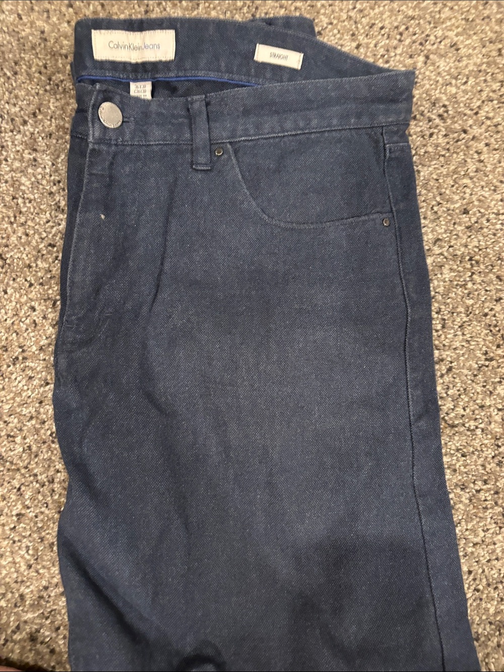 Calvin Klein Indigo Blue Straight-Leg Jeans